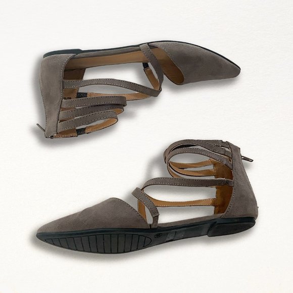 Journee Collection Womens Marlee Tru Comfort Foam Back Heel Zip Pointed Flats - Picture 4 of 6